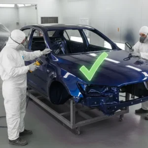 Control de calidad en carrocería en los procesos de protección, preparación e igualación de superficies en Formación Contreras